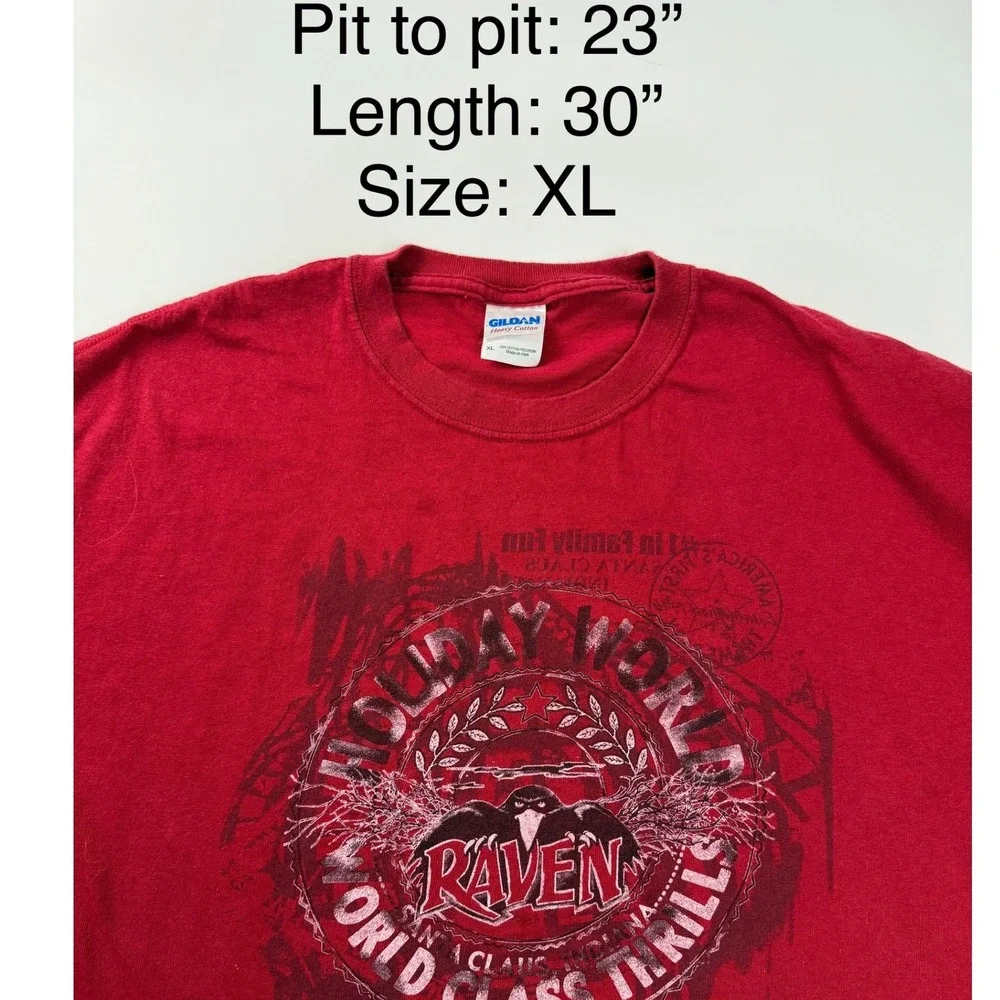 Holiday World‎ Raven Graphic Tee Theme Park Souvenir XL